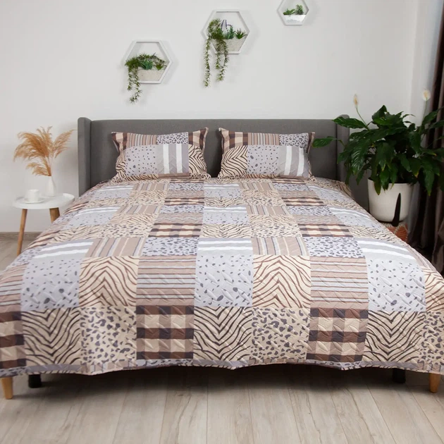 Покривало ТЕП "PROVENCE" 2 наволочки 50*70 см Сафарі, 150x210 - изображение 2