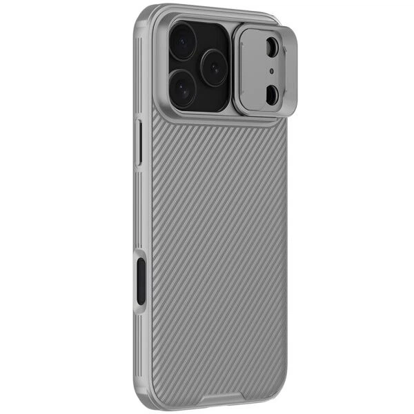 Чехол со шторкой для камеры NILLKIN CamShield Pro для iPhone 17 Pro Max - Grey - изображение 2