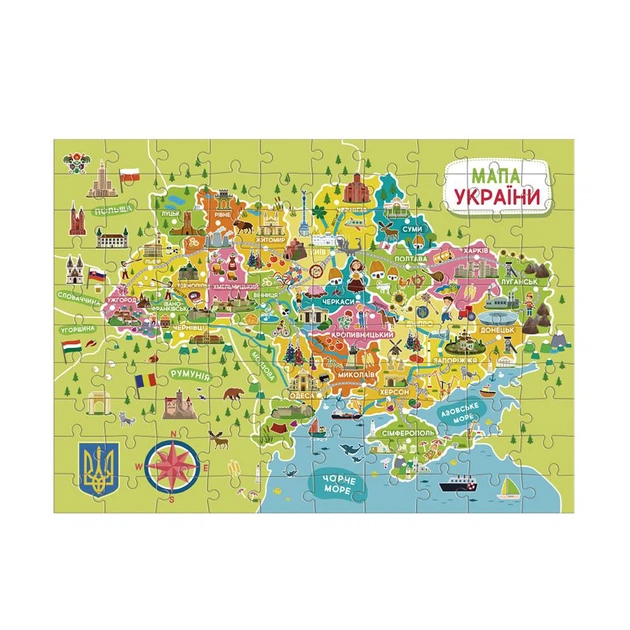 Пазл Dodo Maps Мапа України - изображение 3