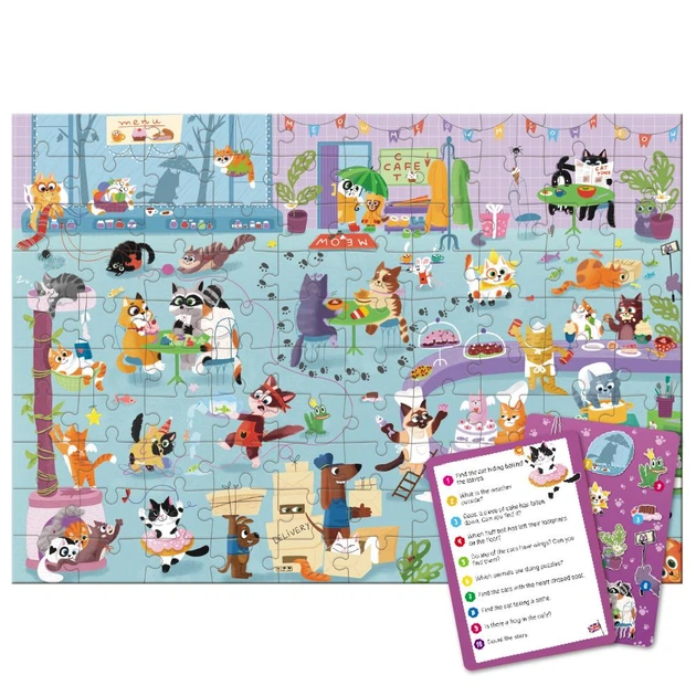 Пазл Dodo Look and Find Котяче кафе - зображення 3