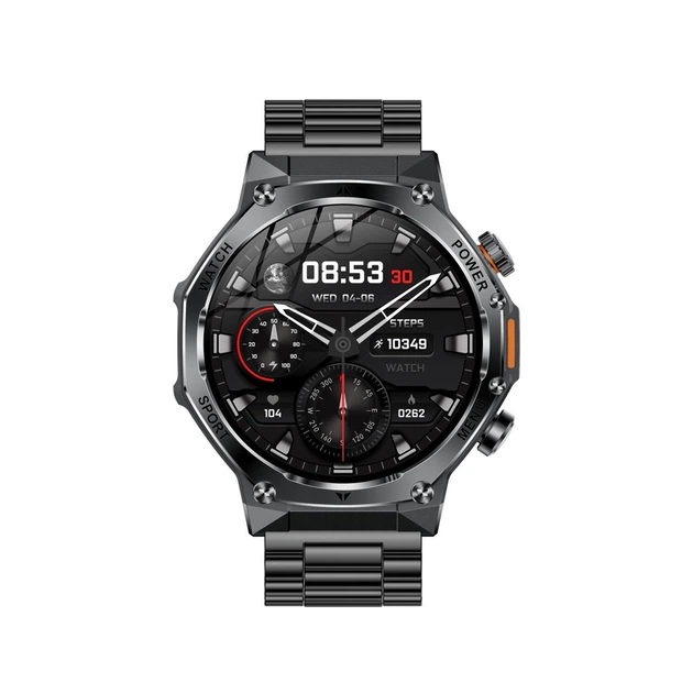 Наручний розумний годинник Modfit Titan-X Black Steel міцний - Фото 1 Наручний розумний годинник Modfit Titan-X Black Steel міцний - изображение 1