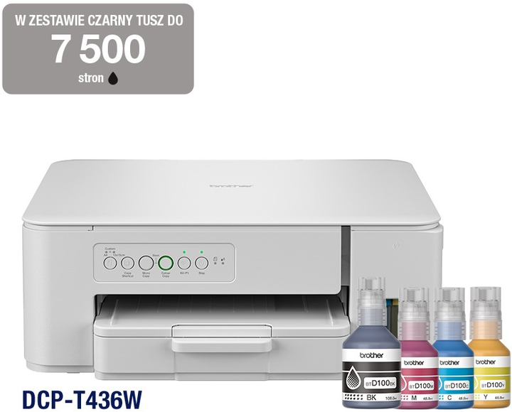 Urządzenie wielofunkcyjne Brother DCP-T436W InkBenefit (DCPT436WYJ1) - obraz 1