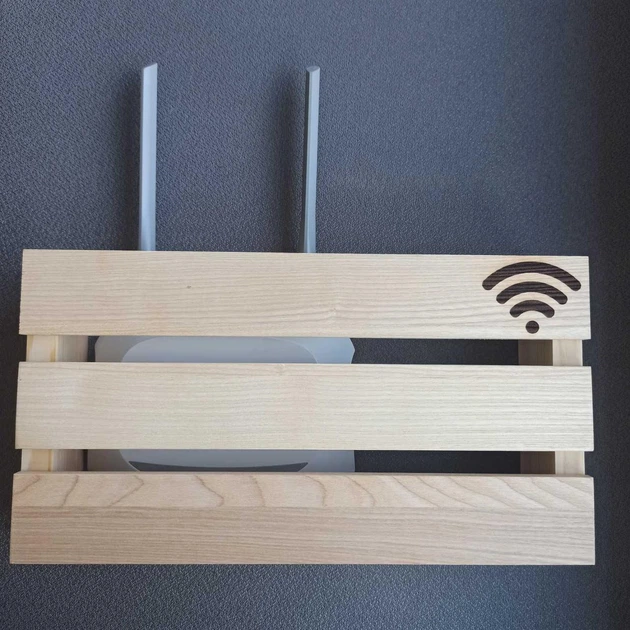 Полка для WI-FI роутера навесная с гравировкой PL012 - изображение 2