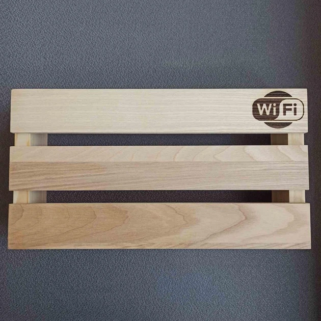 Полиця для WI-FI роутера навісна з гравіюванням PL011 - зображення 5