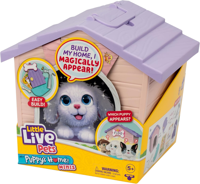 Maskotka niespodzianka Little Live Pets My Puppy's Home Minis Pink & Purple Home (0630996266175) - obraz 2