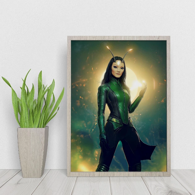 Постер супергероиня Marvel Мантис. Фан-арт. Серия Superheroine Collection А3 30х42 см (MAR08_А3) - Фото 2 Постер супергероиня Marvel Мантис. Фан-арт. Серия Superheroine Collection А3 30х42 см (MAR08_А3) - изображение 2