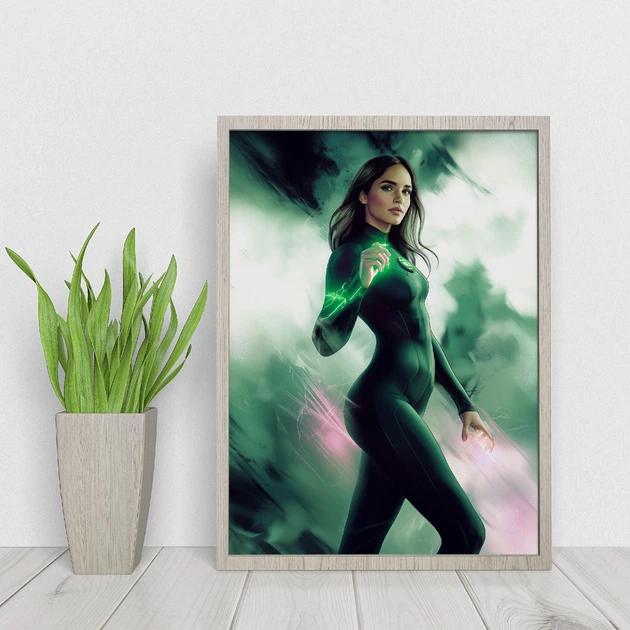 Постер супергероиня DC Джессика Круз. Фан-арт. Серия Superheroine Collection А2 42х60 см (MAR11_А2) - изображение 2