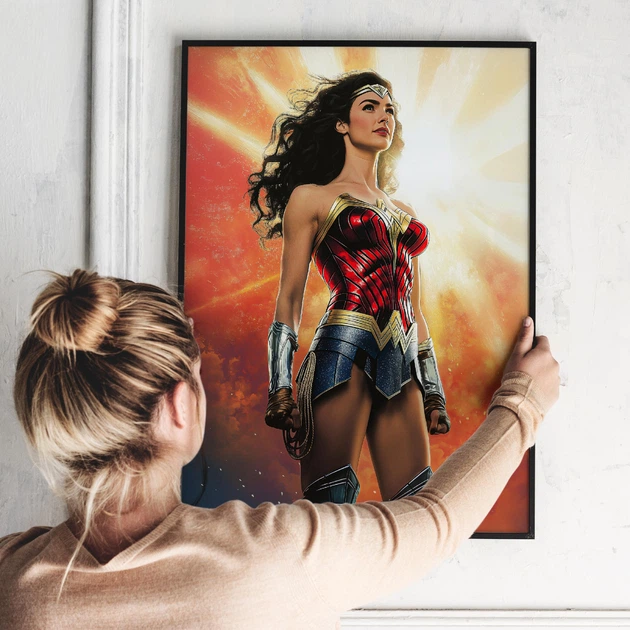 Постер супергероиня DC Диана Принц (Чудо Женщина). Фан-арт. Серия Superheroine Collection А2 42х60 см (MAR10_А2) - изображение 2