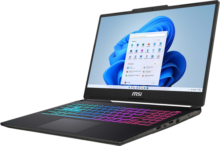 Laptop MSI Cyborg 15 A13VFK (CYBORG 15 A13VFK-1218NL) Translucent Black - obraz 2