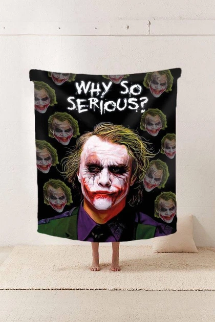 Плед 3D Джокер Why so serious ? 11607 135х160 см - изображение 2