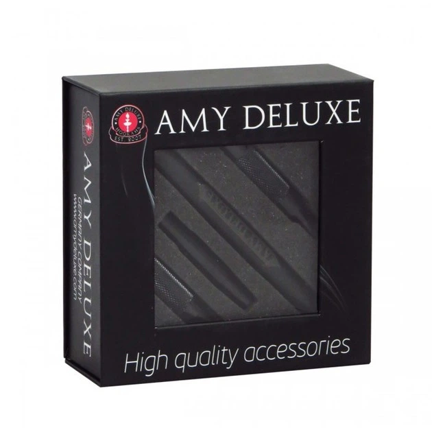 Силиконовый шланг для кальяна Amy DeLuxe 180см, алюминиевый мундштук 30см, черный - Фото 12 Силиконовый шланг для кальяна Amy DeLuxe 180см, алюминиевый мундштук 30см, черный - изображение 12