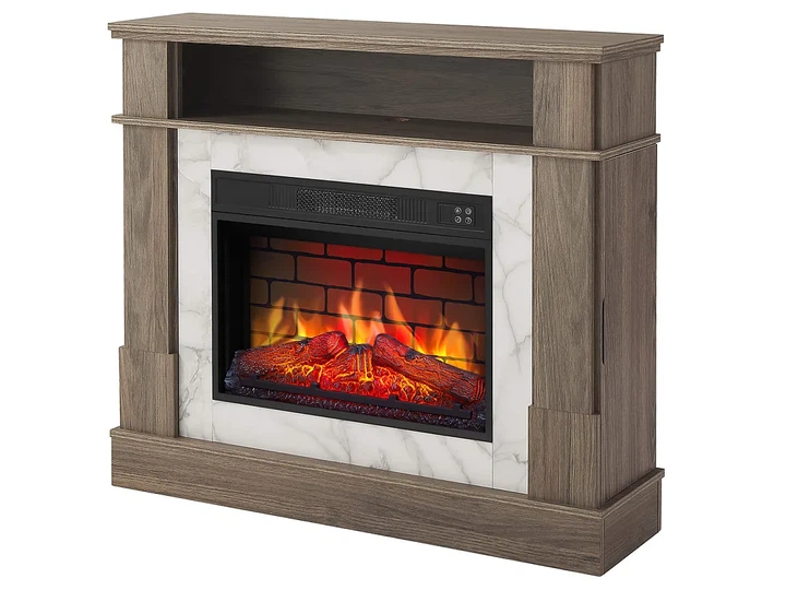 Каминокомплект ArtiFlame For Living AF23BS дуб серый эффект живого пламени со звуком и обогревом - изображение 5