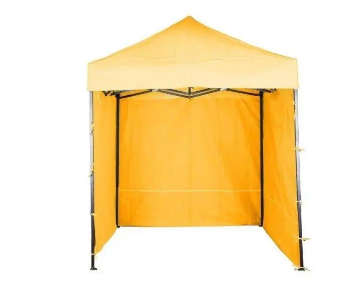 Розсувна палатка посилена 3х3 м зі стінками гармошка павільйон торговий альтанка Жовтий - зображення 3