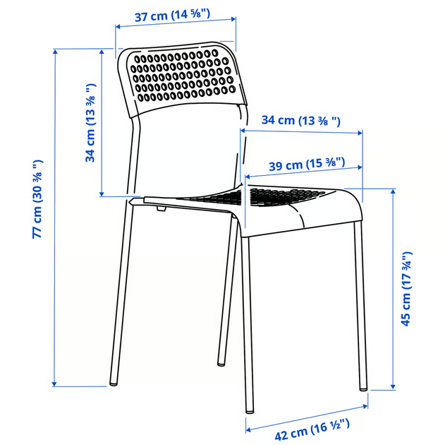 Кухонный стул SANDSBERG IKEA 606.054.26 цегляной - изображение 5