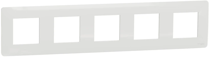 Рамка 5-постова Schneider Electric Unica New білий NU201018 - Фото 1 Рамка 5-постова Schneider Electric Unica New білий NU201018 - изображение 1