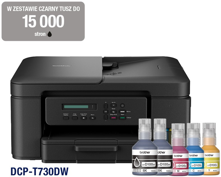 Urządzenie wielofunkcyjne Brother DCP-T730DW InkBenefit (DCPT730DWYJ1) - obraz 1