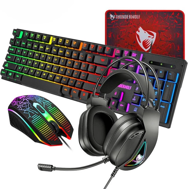 Игровой комплект Gaming Combo 4-in-1 T-Wolf TF-400 (клавиатура