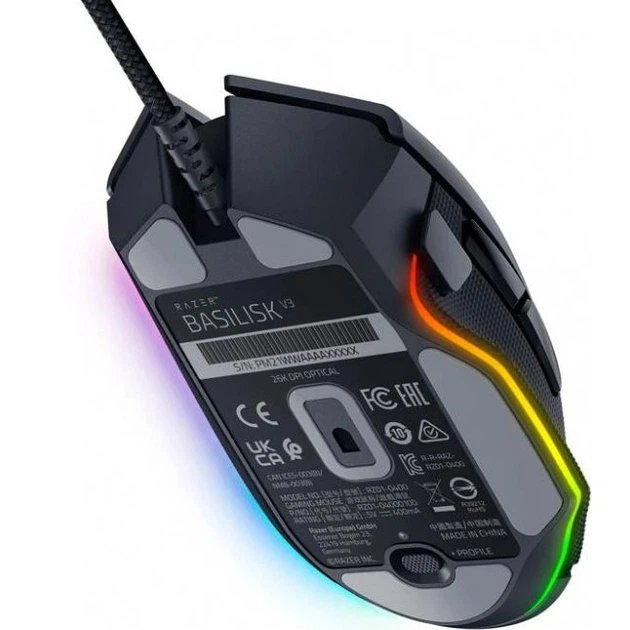 Мышь Razer Basilisk V3 USB Black (RZ01-04000100-R3M1) - Фото 3 Мышь Razer Basilisk V3 USB Black (RZ01-04000100-R3M1) - изображение 3