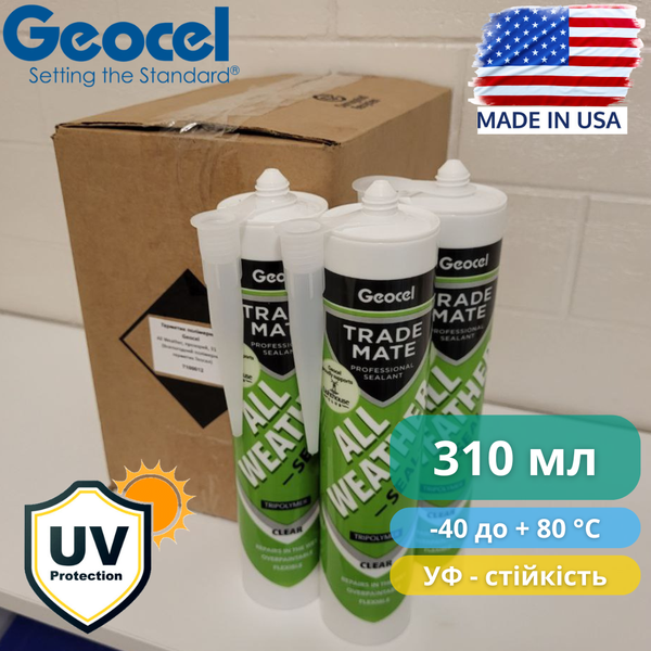 Герметик полимерный всепогодный GEOCEL All Weather , 310 мл, прозрачный - изображение 5