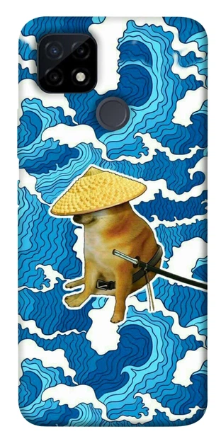 Чохол Sad dog samurai для Realme C21Y - Фото 1 Чохол Sad dog samurai для Realme C21Y - зображення 1