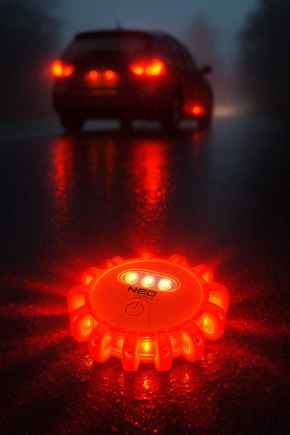 Автомобільна аварійна лампа NEO Tools 99-128 LED (5906692019076) - зображення 4