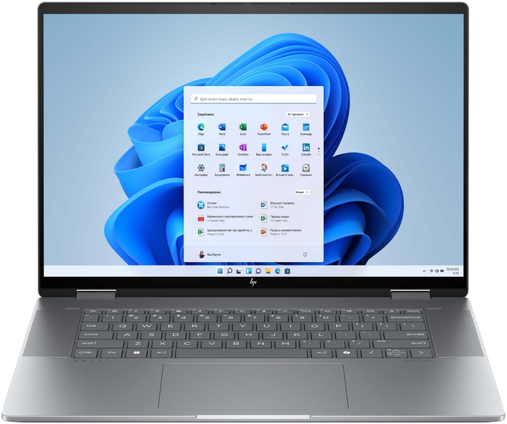 Laptop HP Envy x360 2-in-1 16-ad0001ny (A5QR3EA) Meteor Silver - obraz 1