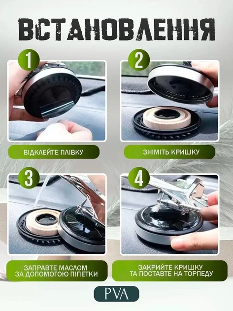 Ароматизатор в машину з сонячною панеллю 10х8см, Літак, Сірий / Освіжувач повітря в машину / Пахучка в авто (234575549_298) - изображение 6