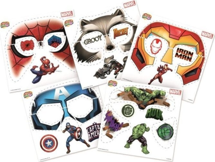 Zestaw do tworzenia tatuaży Marvel na twarzy FAC-40159 (5713396415918) - obraz 2