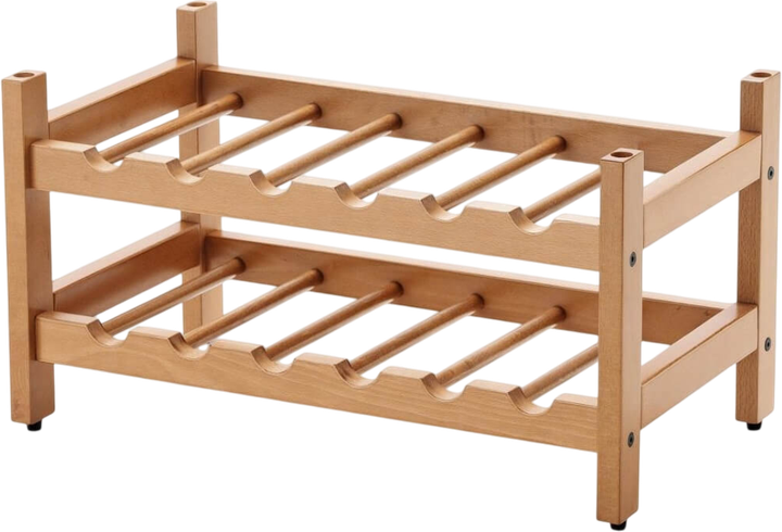 Stojak na butelki Arredamenti Billerone brązowy 49 x 29 cm (8023856547125) - obraz 1