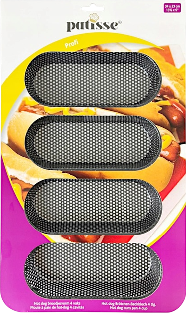 Forma na bułki do hot-dogów Patisse Profi 34 x 23 cm (8712187029904) - obraz 2