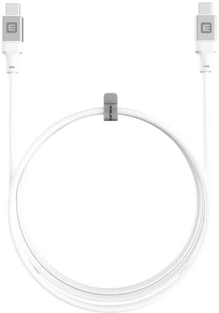 Kabel Evelatus USB Type-C – USB Type-C 2 m White (ETKCB-746CC2WH) - obraz 1