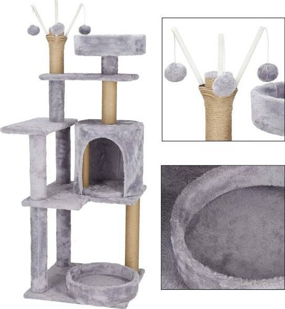 Drapak dla kota wielopoziomowy Springos 127 cm (5907719457703) - obraz 6