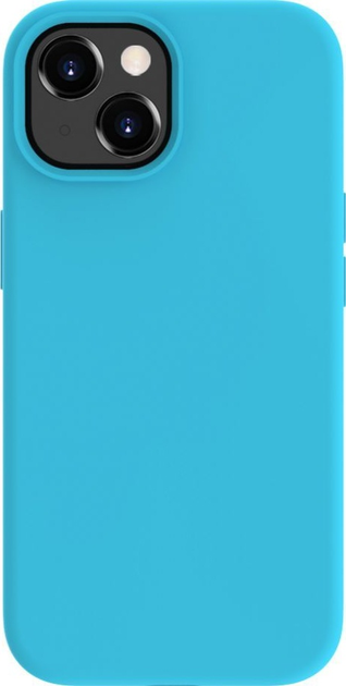 Панель Evelatus Premium Soft Touch Silicone Case для Apple iPhone 15 Cyan Blue (IXRN9PCT) - зображення 1