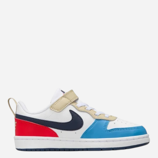 Дитячі кеди для хлопчика Nike Court Borough Low Recraft (PS) DV5457-124 32 (1Y US) Білі з синім і червоним (197859919116) - зображення 3