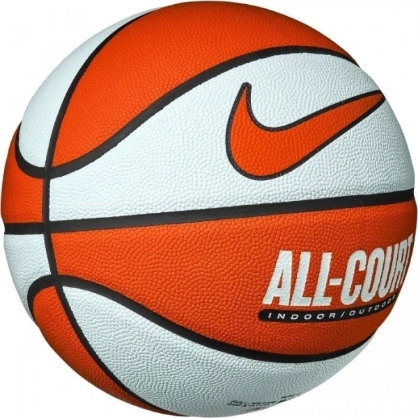 Баскетбольный мяч Nike EVERYDAY ALL COURT 8P DEFLATED оранжево-белый N.100.4369.810.07 Размер EU: 7 - Фото 2 Баскетбольный мяч Nike EVERYDAY ALL COURT 8P DEFLATED оранжево-белый N.100.4369.810.07 Размер EU: 7 - изображение 2