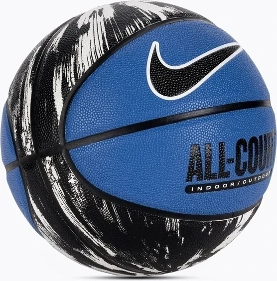 Баскетбольный мяч Nike EVERYDAY ALL COURT 8P GRAPHIC DEFLATED сине-черно-белый N.100.4370.455.07 Размер EU: 7 - изображение 2