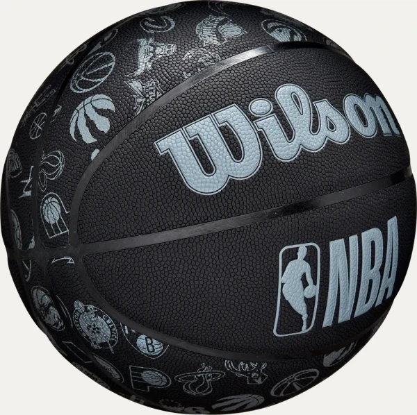 Баскетбольный мяч Wilson NBA ALL TEAM черно-голубой WTB1300XBNBA6 Размер EU: 6 - изображение 3