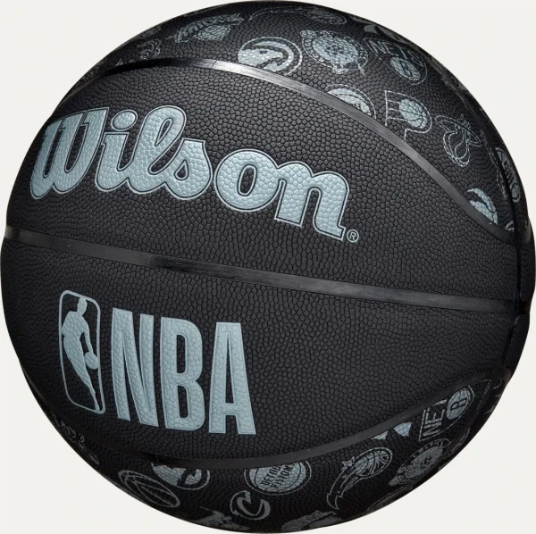 Баскетбольный мяч Wilson NBA ALL TEAM черно-голубой WTB1300XBNBA6 Размер EU: 6 - изображение 5
