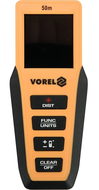 Лазерний далекомір Vorel 0.2-50 м 81791 (5906083060434) - зображення 1