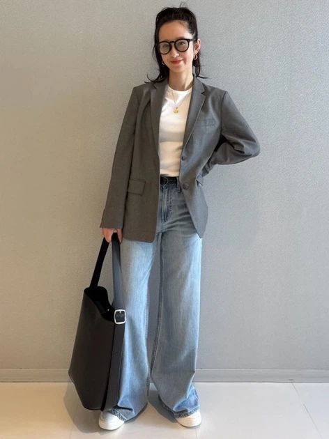 Пиджак классический удлиненный женский Uniqlo 826126581 L Серый (1159841006) - Фото 12 Пиджак классический удлиненный женский Uniqlo 826126581 L Серый (1159841006) - изображение 12