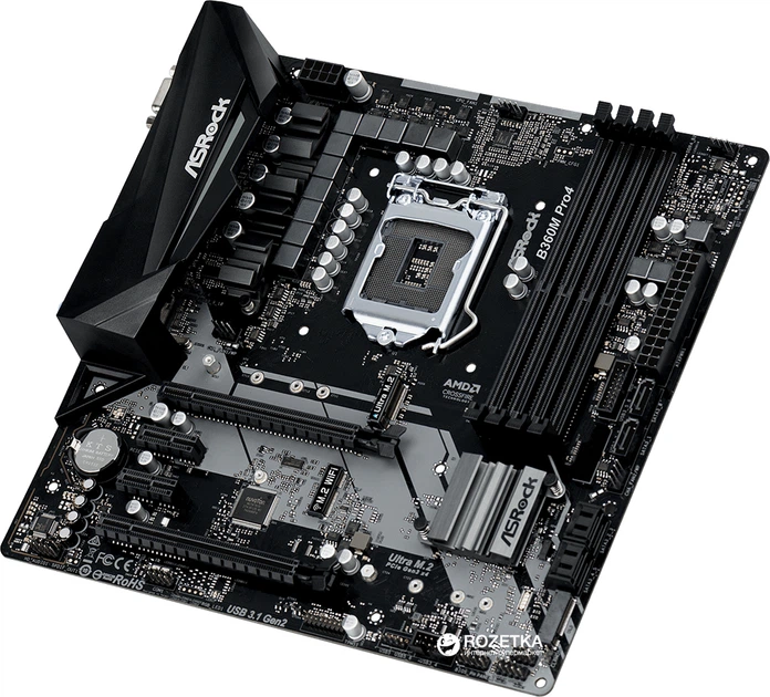 Материнская плата ASRock B360M Pro4 (s1151, Intel B360, PCI-Ex16