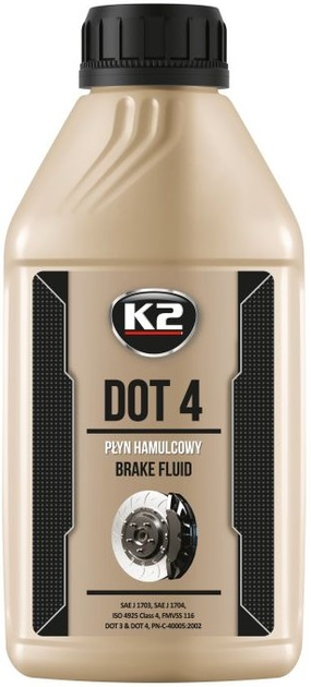 Płyn hamulcowy K2 DOT 4 500 g (5906534390004) - obraz 1