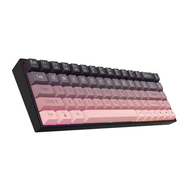 Клавиатура механическая AJAZZ AK680 Коричневые переключатели HOT SWAP Pink - изображение 3
