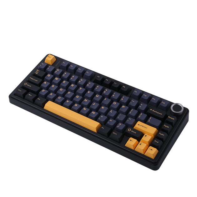 Беспроводная механическая Клавиатура AULA F75 Black-Yellow - изображение 4