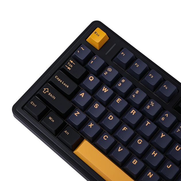 Беспроводная механическая Клавиатура AULA F75 Black-Yellow - изображение 6