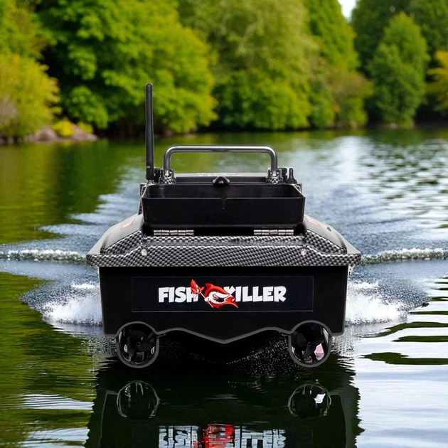 Карповый катер кораблик для рыбалки завоза прикормки Шторм Fish Killer Storm с GPS на 160 точек до 2 кг 500 м | 1 бункер | круиз-контроль | автопилот | Батарея 12000 mAh | Кораблик для рыбалки - изображение 8