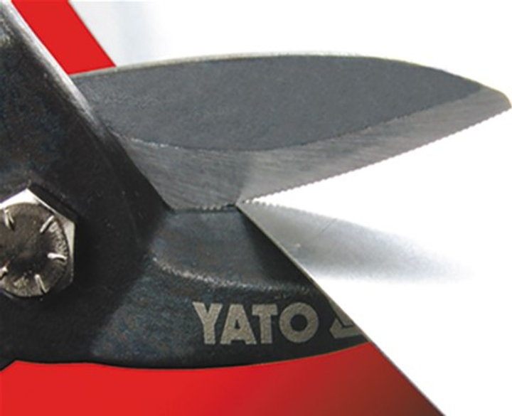 Nożyczki metalowe YATO 225 mm zagięte prawe Cr-Mo YT-1914 (5906083919145) - obraz 2