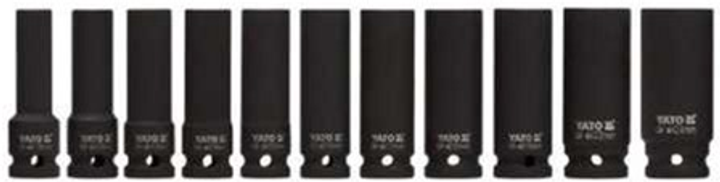 Набір ударних головок YATO 1/2" 10-24 мм 11 предметів YT-1054 (5906083910548) - зображення 2