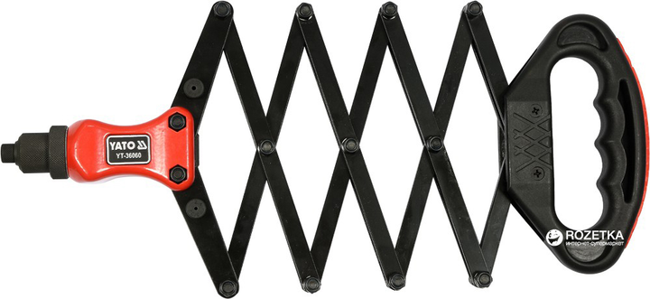 Nit harmonijkowy YATO 280-810 mm YT-36060 (5906083008269) - obraz 4