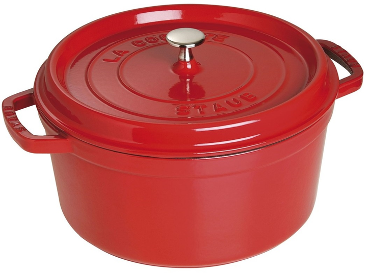 Каструля чавунна Staub La Cocotte кругла Червона 8.35 л (3272341030061) - зображення 1